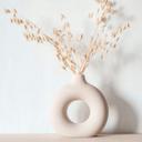 Non-woven tapet i tekstil-look med struktureret overflade hvide flader