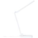 Tischleuchte Romy, weiß, 60,5 x 10,5 cm, Tischlampe, dimmbar
