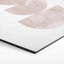 Sekskantet vægmaleri Geometrisk balance - Abstrakt komposition - Costa - Aluminium Dibond