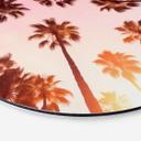 Billede California Dreaming med udsigt til palmer - Hugonnard - rund – print på aluminium
