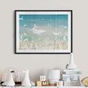 Póster mundo submarino paraíso - Ombre - Kikki Belle