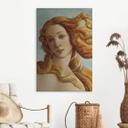 Geborsteld Alu-Dibond met goud-, zilver- & kopereffect - Portret van Venus - Botticelli