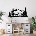 Wallsticker Hjort i bjergene