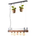 Pendelleuchte Aron, braun, 106,5 x 80 cm, Holz Pendellampe