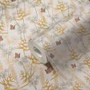 Papel pintado Floral con mariposas blanco amarillo - papel pintado no tejido flores y animales