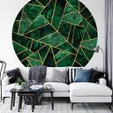 Fototapet - Rundt - Frederiksson - Green Emerald - vliesetapet/selvklæbende non-woven tapet