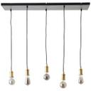 Pendelleuchte Emmanuel, schwarz, 95 x 133 cm, Metall Pendellampe, dimmbar