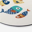 Wandcirkel Kubistika - Colorful Fish