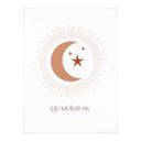 Póster Eid Mubarak luna creciente