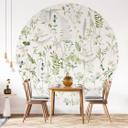 Tapet cirkel Urter og vilde blomster - UN Designs - vliesetapet/selvklæbende non-woven tapet