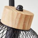 Spotrohr Pierre, braun, 20,7 x 35,5 cm, Holz Innenleuchte