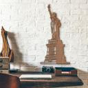 Arte en madera de caoba - Estatua de la Libertad