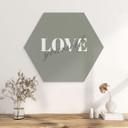 Hexagon Dibond Love yourself