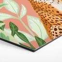 Hexagone - alu-Dibond Goed Blauw - Rose tropical
