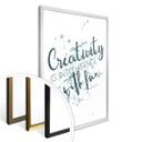 Póster Creatividad es inteligencia con diversión