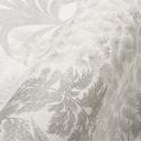Papel pintado vegetal con hojas blanco, gris - papel pintado moderno no tejido con motivo de jungla