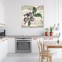 Canvasbillede, vintage blomme