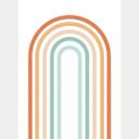Fototapet Boho Rainbow