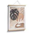 Botanik Plakat Boho Monstera Plante i naturlige toner - Melloi Art Prints