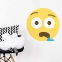 Muursticker Emoji Drooling Face