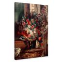 Lienzo Delacroix - Jarrón con flores sobre una consola