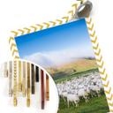 Póster Colombo - Rebaño de ovejas en Nueva Zelanda