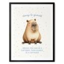 Poster Capybara mignon - Always be yourself