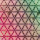 Geometrisk pink sort - tapet Designwalls 2 - 2,55 x 3,5 m