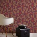 vintage tapet køkken lilla brun rød - mønster design non-woven tapet