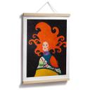 Póster de mujer con el pelo en llamas - Hülya