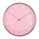 Minimalistische Wanduhr Rosa in Roségold-Optik Ø25 cm