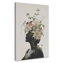 Lienzo Frida Floral Studio - Silueta de mujer con flores de lis