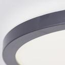 Aufbaupaneel Claire, schwarz, Ø 29,4 cm, Innenleuchte, Warmweiß