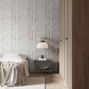 vliesbehang met travertin steen effect in natural look wit, grijs structuur