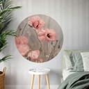 Vinilo decorativo Delgado - Flor de amapola romántica - Redondo