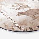 Tableau sur alu-Dibond rond Kikki Belle - Le Roi des Ours