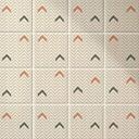 Azulejos Adhesivos Boho - espiga capuchino rojo-marrón - lote de 12