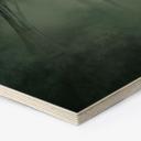 Houten Wanddecoratie bos magie in de ochtendnevel groen - Ms Tiff