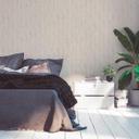 Skandinavisk tapet med pampasgræs i grå og beige non-woven tapet med let struktur Hygge