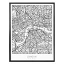 Póster mapa de Londres