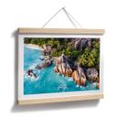 Póster Costa rocosa tropical de las Seychelles - Colombo