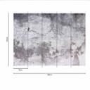Betonlook krakeleret beton tapet i gråhvid - non-woven tapet Designwalls 2 - 2,55 x 3,5 m