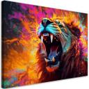 Lærredstryk Lion Roar Abstrakt