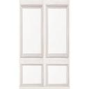 Fototapet med et klassisk kassettepanellook i lys beige - elegant, tidløst og kan udvides efter behov.