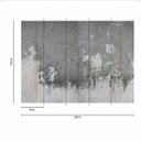 Beton-look PaintedWall tapet i grå sort - non-woven tapet Designwalls 2 - 2,55 x 3,5 m