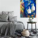 Zelfklevende Poster - Marc - Blue Horse