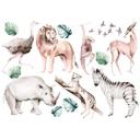 Sticker mural Kvilis - Animaux d'Afrique (20 pièces)