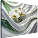 Canvasbillede, Abstrakt orkidé 3D
