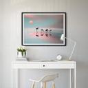Poster Natalia - Famille de flamants roses