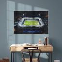 Tableau sur verre Vue aérienne du stade FC Hansa Rostock